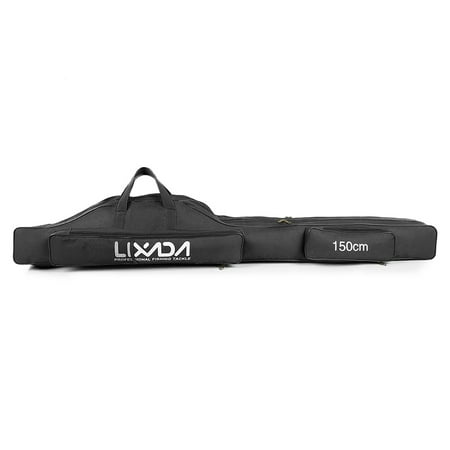 Lixada Portable Folding Fishing Bag 100cm/130cm/150cm Rod Reel Carry Case for Gear Tackle Tool Travel Storage