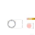thumbnail image 3 of ANGARA Lab Grown & Diamond Circle of Life Pendant for Women in 14K Yellow Gold (Size-3x2mm| Color-F-G| Clarity-VS) | April Birthstone, Anniversary, Jewelry Gift for Women | Lab-Grown Diamond Necklace, 3 of 8
