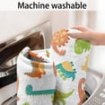 thumbnail image 5 of White Cartoon Colorful Dinosaurs Pattern Bathroom Rugs Mat,Non Slip Microfiber Bathroom Rug,Rubber Backing,Soft Bathroom Mats for Bathroom Floor,Tub and Shower,17x30in(43x75cm), 5 of 5