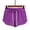 Purple, variant on Shorts For Women Dgankt Fashion Women Summer Pocket Solid Casual Elastic High Waist Workout Shorts