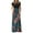Polyester, variant on Aueoeo Maxi Dress for Women Short Sleeve Crew Neck Casual Summer Loose Comfy Long Dresses with Pockets L
