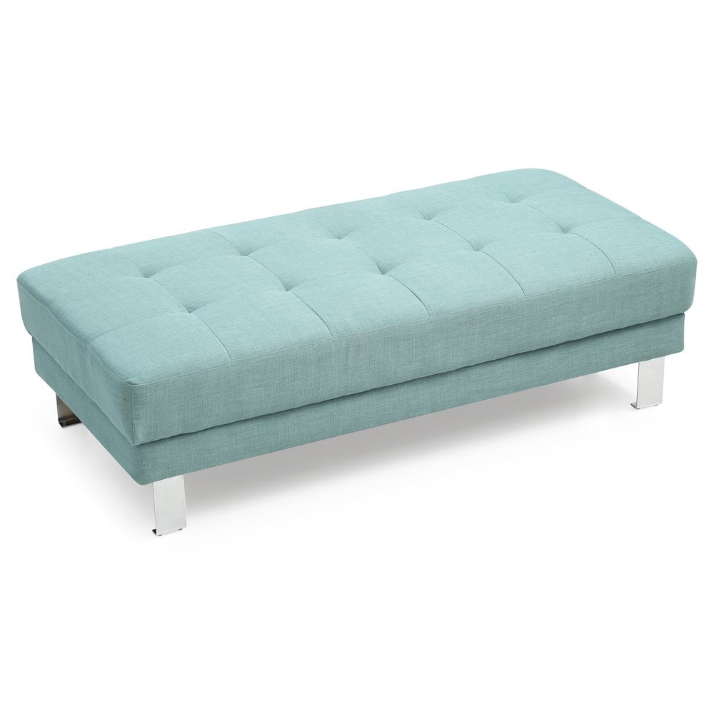 Glory Furniture Riveredge Ottoman in Teal Color