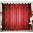 thumbnail image 1 of ABPHQTO Tapicería de cuero rojo Cortina de ventana Cortina de cocina Panel de cortinas de ventana 130x210 cm (Dos piezas), 1 of 1
