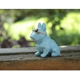 thumbnail image 2 of Rmdusk Mini figura geométrica única de perro perrito Bulldog con gafas de sol estatuas de animales azules hogar jardín Bar D?Cor ornamento, 2 of 5