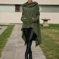 thumbnail image 2 of FYEGRE Aesthetic Women's Hooded Sweatshirt Women's Casual Pullover Hoodie with Pocket for Fall Winter Comfortable Loose Fit Fashion Outerwear Daily Wear Hooded Sweatsh Green XXL, 2 of 6
