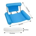 thumbnail image 3 of Blue Inflatable Pool Hammock, Floating Hammock, Inflatable Mattress Buoy, Pool Hammock Armchair Portable Floating Chair, Suitable for Swimming Pool, B_Perfect Gift, 3 of 4