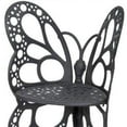 thumbnail image 2 of Flower House Indoor Outdoor Metal Butterfly Chair for Patio & Garden, Black, 2 of 4