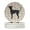 Brown, variant on Argentine Pila Dog Merry Christmas Large Sandstone Coasters Pack of 4 4 in x 4 in