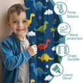 thumbnail image 3 of Blackout Kids Curtains,DarkBlue Dinosaurs Clouds Pattern Childrens Insulated Curtains Set Of 2,Bedroom Essentials,Toddler Room Decor 42"x54", 3 of 5