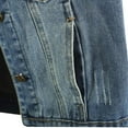 thumbnail image 3 of YM YOUMU Women Denim Vest Button Up Sleeveless Jean Jacket Punk Denim Waistcoat Tops, 3 of 5