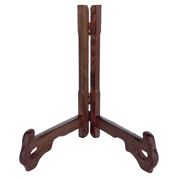 Wooden Display Easel Stand for Kitchen, Sturdy Plate Holder, Multi-Purpose Desktop Rack for Cookbook, Tablet, Photo Frame, Art Canvas Modern Home & Office Decor