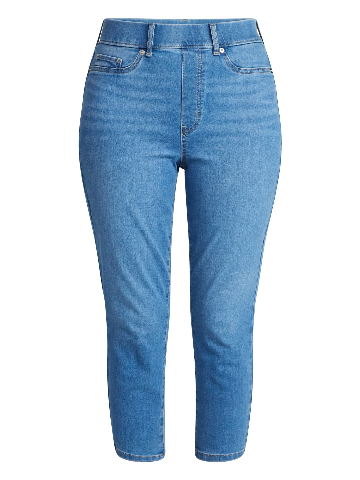 Time and Tru Women's Capri Jeggings, Sizes XS-XXXL