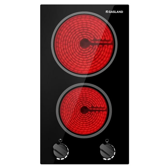 Gasland Chef 2 Burner 12" Electric Ceramic Stove Top,Mechanical Knob Control Electric Cooktop
