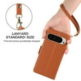 thumbnail image 3 of Feishell Wallet Case for Google Pixel 9A, Premium PU Leather Magnetic Closure Flip Kickstand Folio Case with RFID Blocking Credit Card Slots Shockproof Phone Cover with Wrist Strap,Brown, 3 of 7