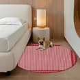 thumbnail image 2 of Red Plaid Round Area Rug 5Ft Washable Circle Rugs for Living Room Bedroom, Valentine's Day Love Heart Floral Vintage Non-Slip Carpet Floor Mats Indoor Outdoor Carpet Runner Aesthetic Home Decor, 2 of 8