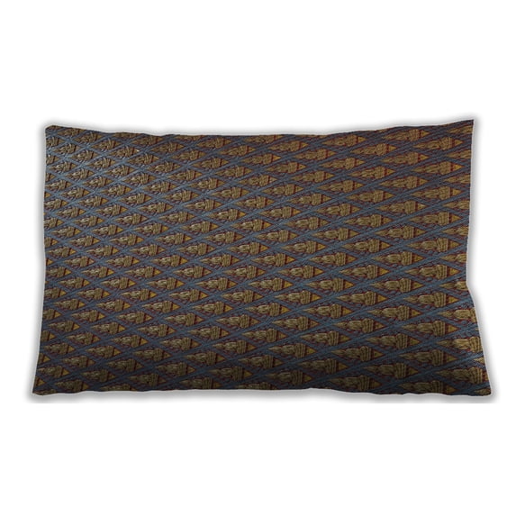 Ahgly Company Outdoor Rectangular Patterned Lumbar Throw Pillow, 13 inch by 19 inch