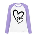thumbnail image 4 of Annhoo Valentine's Shirt for Toddler Long Sleeve Block Color Round Neck Cute Print Graphic Tees Fashion Casual Clothes, 4 of 5