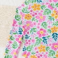 thumbnail image 5 of TOWED22 Toddler Swimsuits Girls Floral Printed Long Sleeve One Piece Rash Guard Swimsuit Cute Yellow,5-6 Y, 5 of 8