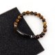 thumbnail image 1 of Nvzi Pulsera de cuentas hecha a mano, adecuada, pulsera de bolas de piedra natural, pulsera de cristal natural con cordón elástico (marrón), 1 of 4