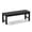 Black, variant on GONICHA Outdoor Bench, Weatherproof 2-Person Porch Bench That Never Rot and Fade, Suit for Park, Garden & Backyard, Black