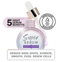Olay Face Serum Night Super Serum Skin Care, 5 in 1 Anti-Aging, All Skin Types, 1.0 fl oz