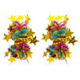 thumbnail image 2 of sunsanly 2Pcs Kids Dance Wrist Flower Star Decor Bright Colors Elastic Rubber Band Wristband Children Performance Party Wear Accessory, 2 of 8