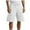 White, variant on hotojiny Mens Athletic Shorts Ripped Comfy Workout Gym Shorts Wide Leg Knee Length Drawstring Sweat Shorts with Pockets