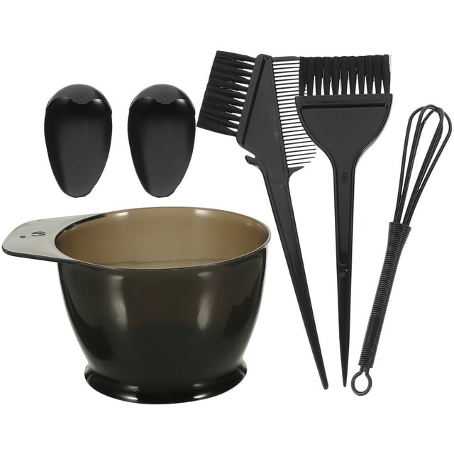 EeaseCA 5Pcs Practical Hair Dye Tool Kit Complete Hair Coloring Set Useful DIY Dyeing Tool Set Portable Hair Tinting Tool for Home Salon