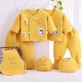 thumbnail image 2 of Zuwimk Baby Layette Clothes Set - 7 Piece New Born Boy Girl Gift Set, Baby Clothes Outfits & Newborn Essentials Must Haves - Newborn Clothes(A122-Yellow), 2 of 6