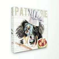 Stupell Industries Sheltie Dog Kitchen Bakery Pet Watercolor Painting Canvas Wall Art, 17 x 17, byJennifer Redstreake