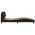 thumbnail image 5 of vidaXL Bed Frame with Headboard Black 100x203 cm Faux Leather, 5 of 5