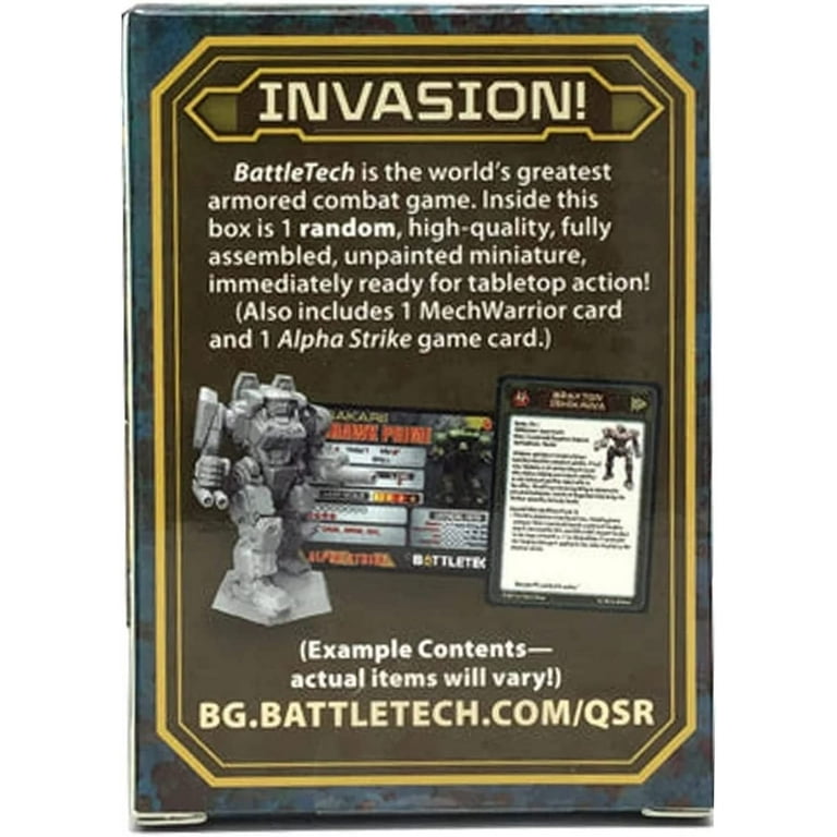 BattleTech: Clan Invasion Salvage Blind Box (1 Random 'Mech) BattleTech: Clan Invasion Salvage Blind Box (1 Random 'Mech)