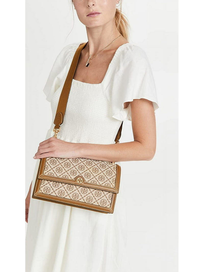 Tory Burch T Monogram Shoulder Bag - Hazelnut - Walmart.com