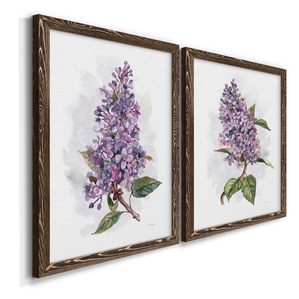 Awash in Lilac I - Premium Framed Canvas 2 Piece Set - Ready to Hang