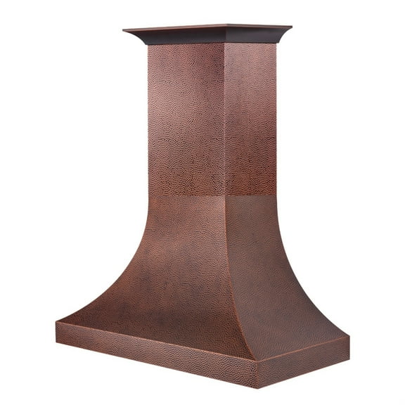 ZLINE 48" Designer Series Hand-Hammered Copper Finish Ducted Wall Range Hood (8632H-48)