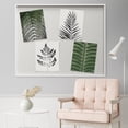 thumbnail image 4 of PixonSign Frameless Wall Art Green Forest Fern Tree Leaf Prints, Set of 4 Plant Landscape Wall Decor Arts, Nature Floral Wall Décor, Adhesive Canvas Poster, Modern Home Artwork - 8"x10", 4 of 5