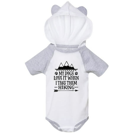 

Inktastic My Dogs Loves Hiking Gift Baby Boy or Baby Girl Bodysuit