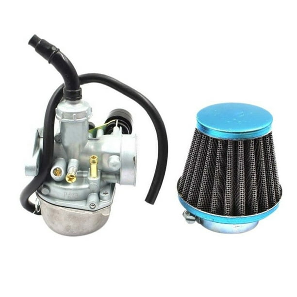 Tuning Carburettor with Air Filter for 2 Stroke 47cc 49cc Mini Pocket Bike  ATV Group Motorcycle Blue : : Automotive