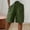 574#Army Green, variant on Bermuda Shorts for Women Knee Length Cotton Linen Wide Leg Gauze High Waisted Casual Vacation Short Pant with Pocket Army Green M