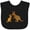 AB-Black, variant on Inktastic Kangaroo Family Boys or Girls Baby Bib