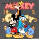 thumbnail image 1 of Disney DIY Diamond mosaic sale with clock Mickey 5d diamond painting Cross stitch clock Diamond embroidery full home decortion50x50cm square Gao Jinjia LED, 1 of 2