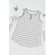 thumbnail image 1 of ABPHQTO Camiseta sin mangas acanalada con cuello henley a rayas para mujer, 1 of 5
