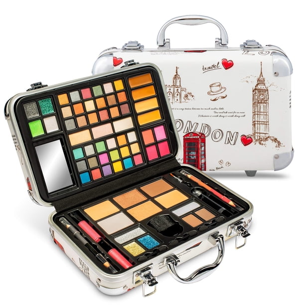 Kit de maquillaje Vokai 41 sombras de ojos, 7 purpurinas corporales y 1 delineador de labios
