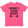 thumbnail image 3 of Inktastic Mommy Gym Buddy Workout Youth T-Shirt, 3 of 5