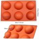 thumbnail image 4 of Zhuge Molde para bombas de chocolate caliente, moldes para bombas de cacao caliente, moldes de silicona para hornear de 6 agujeros para hacer bolas de cacao caliente, sin BPA (paquete de 2), 4 of 5