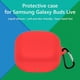 thumbnail image 1 of Funda protectora de silicona para auriculares inalámbricos para Samsung Galaxy Buds 2 (rojo), 1 of 6