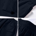thumbnail image 5 of Bixock Maternity Shorts High Waisted Over The Belly Workout Cargo Pants with Pockets Cotton Linen Blend Wide Leg Pregnancy Pants with Pockets Maternity Clothes, 5 of 6