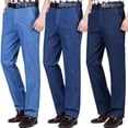 thumbnail image 2 of Men High Waist Straight Fit Stretch Jeans, 2 of 9