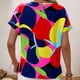 thumbnail image 3 of Tank Tops para las Mujeres, de Moda Impreso de Manga Corta Cuello Redondo Casual Top Hecho de Poliéster Suave para el Uso Diario de Verano, Tank Tops Largas para las Mujeres, 3 of 4