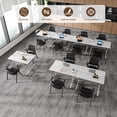 thumbnail image 6 of Narrow Conference Tables,Conference Room Tables with Wheels,Small Folding Conference Table for Office Training Meeting Seminar Classroom Home, 6 of 8